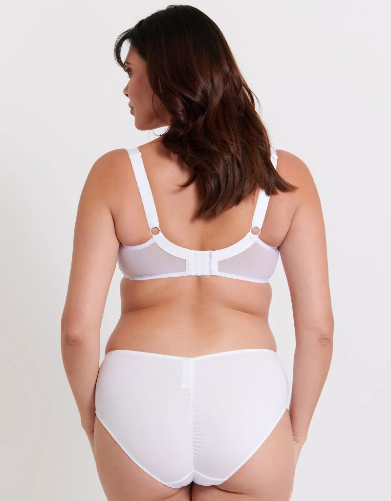 Flirtelle Swirl Balcony Bra White