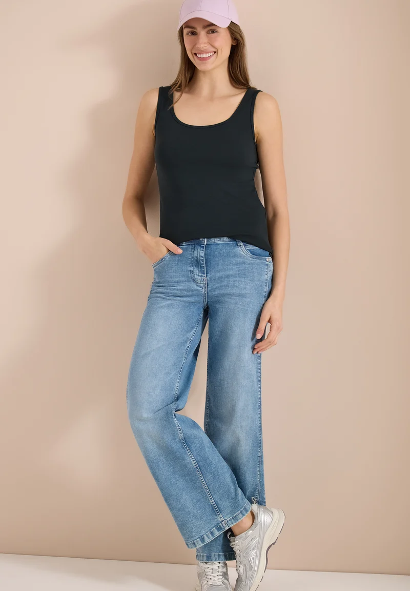 Basic Top aus reiner Baumwolle