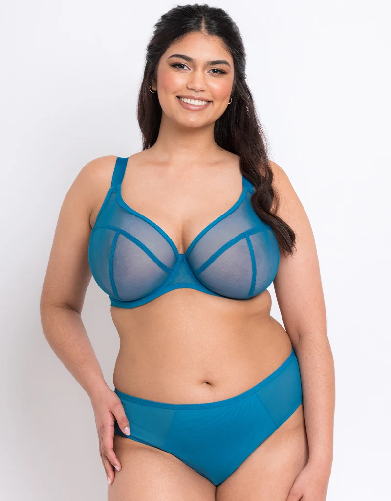 Flirtelle Hayley Plunge Bra Turquoise