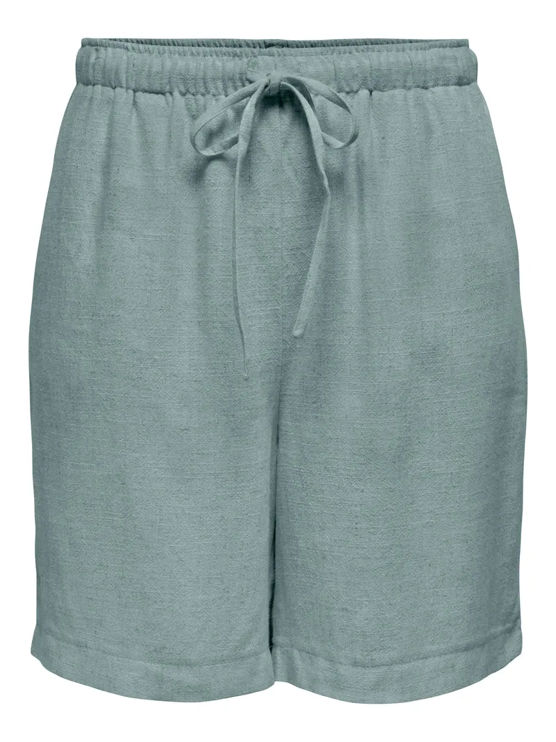 ONLSIESTA MW PULL-UP LIN BL SHORTS NOOS