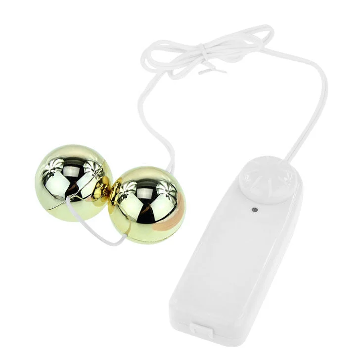 BAILE - GOLDENER VIBRATOR MIT CHINESISCHEN BÄLLEN