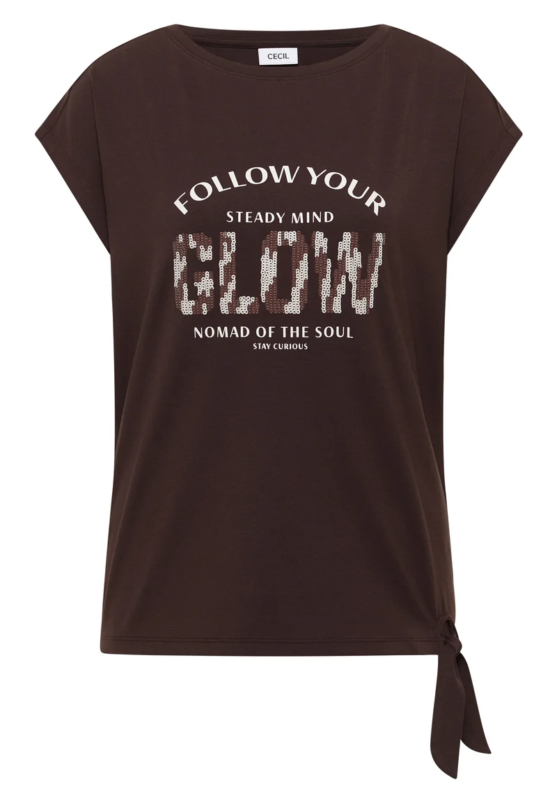 Dropped Shoulder Shirt mit Knotendetail