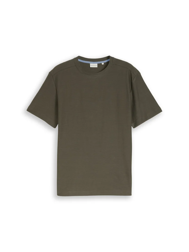 T-Shirt mit Ottoman-Struktur