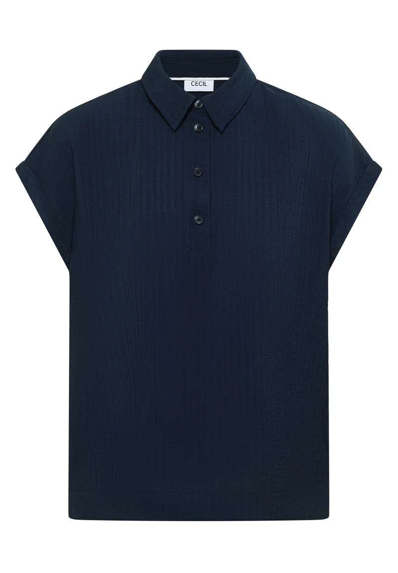 Dropped Shoulder Bluse mit Struktur