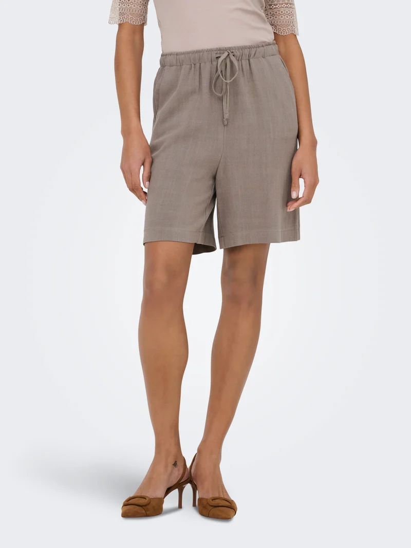 ONLSIESTA MW PULL-UP LIN BL SHORTS NOOS