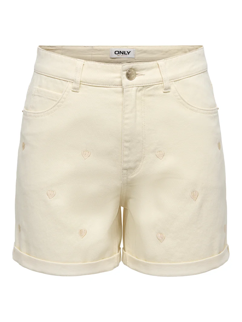 ONLVEGA HW EMBROIDERY DNM SHORTS GUANOOS