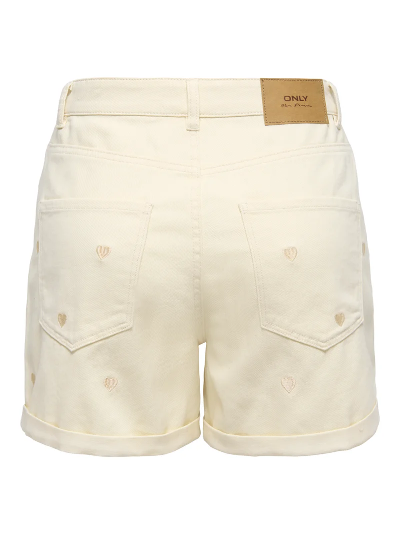 ONLVEGA HW EMBROIDERY DNM SHORTS GUANOOS