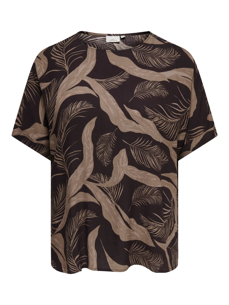 CARVILMA S/S BOATNECK TOP AOP