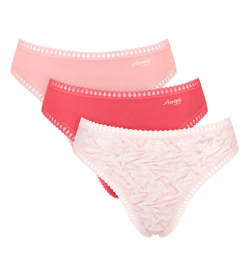 Sloggi - Go Crush High Leg Brief 3er-Pack Leichte Kombination
