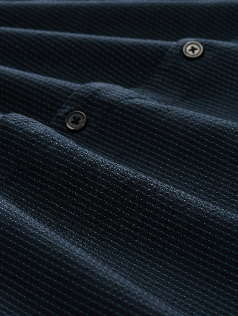 Relaxed Fit Kurzarmhemd mit Streifen