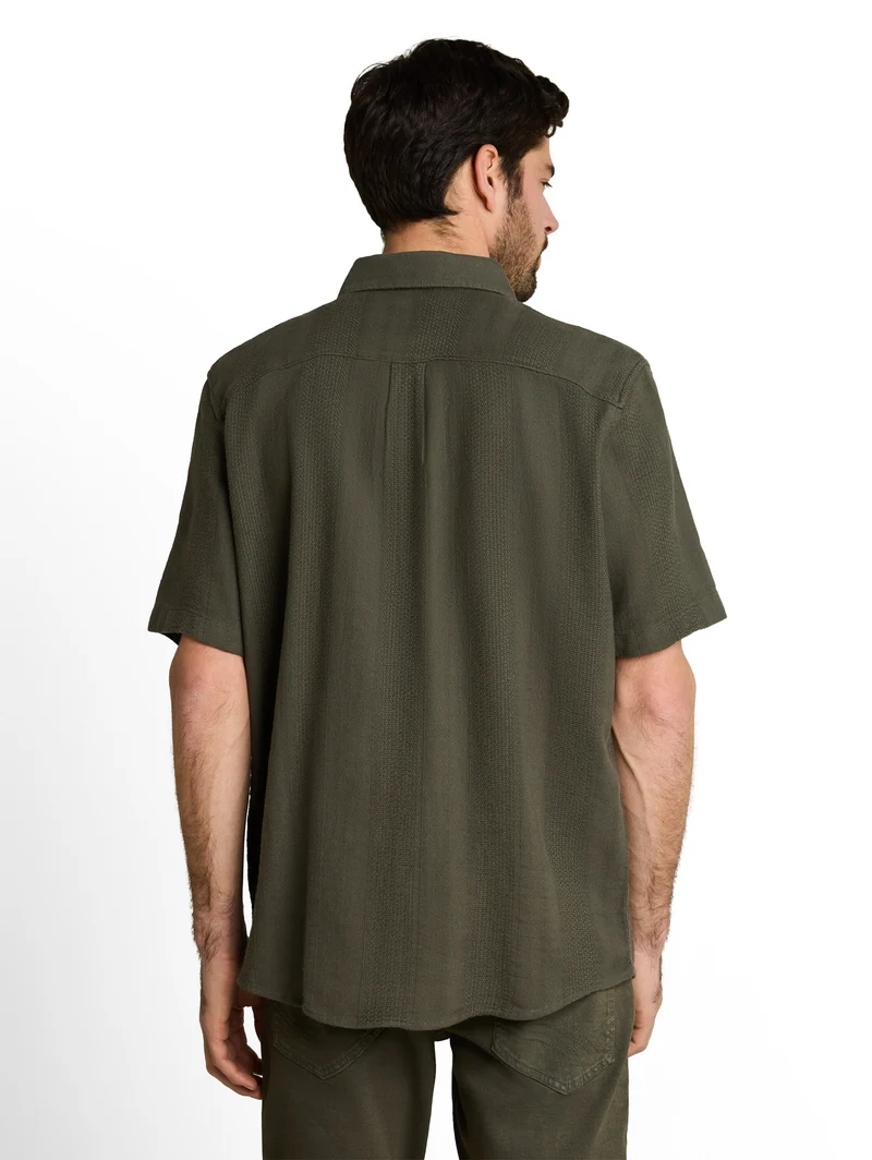 Comfort Fit Kurzarmhemd aus Baumwolle