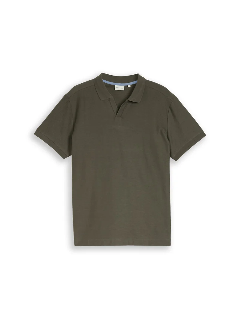 Poloshirt mit Ottoman-Struktur