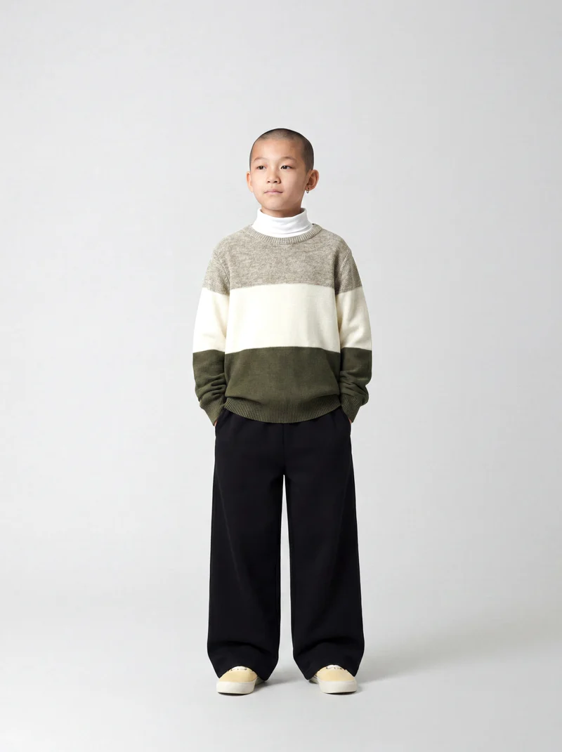 NKMNASIR WIDE SWE PANT BRU NOOS