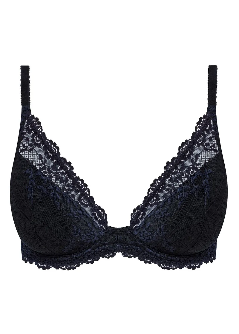 Wacoal - Embrace Lace Plunge Bügel-BH Schwarz/Nachtblau