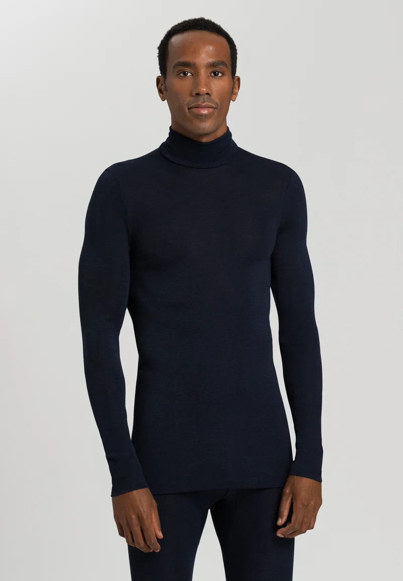 Woolen Silk Turtleneck Shirt