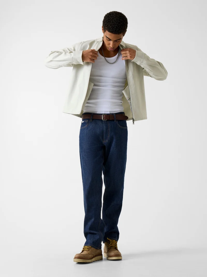 GJ REGULAR LS ZIP SHIRT