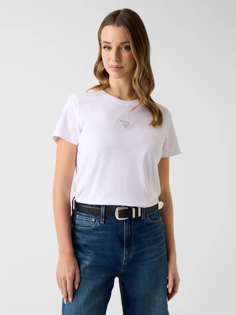 SS CN MINI STRASS TRIANGLE TEE