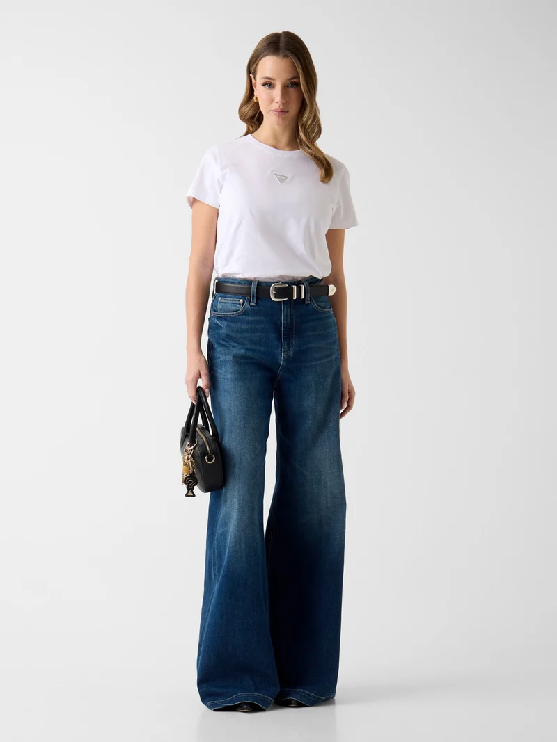 SS CN MINI STRASS TRIANGLE TEE
