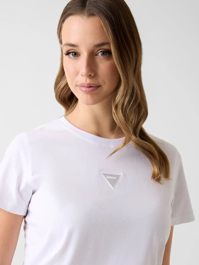 SS CN MINI STRASS TRIANGLE TEE