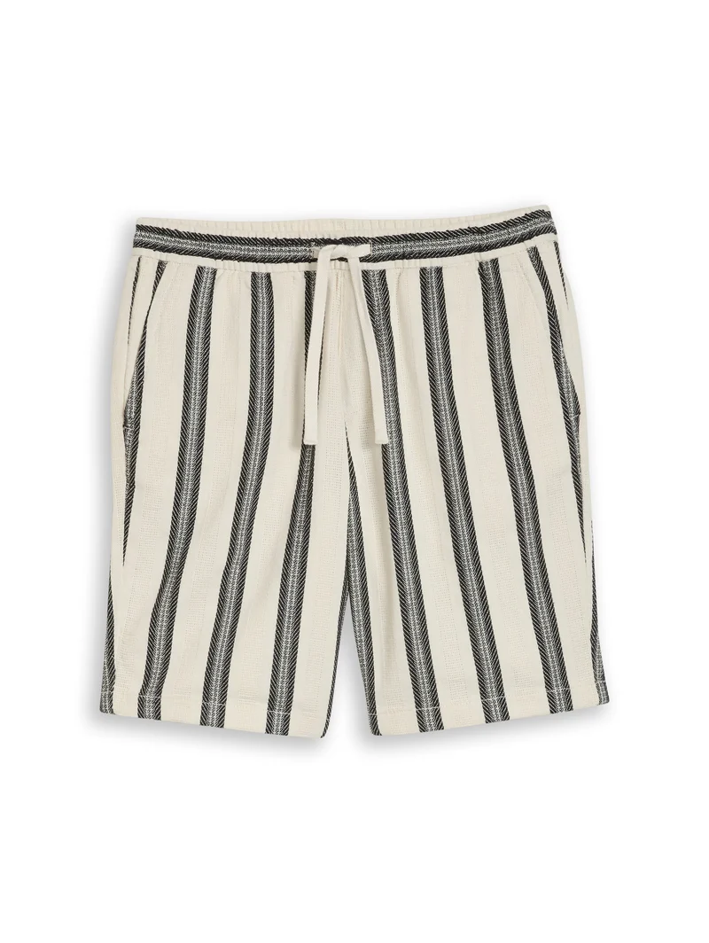 Relaxed Fit Shorts mit Streifenmuster