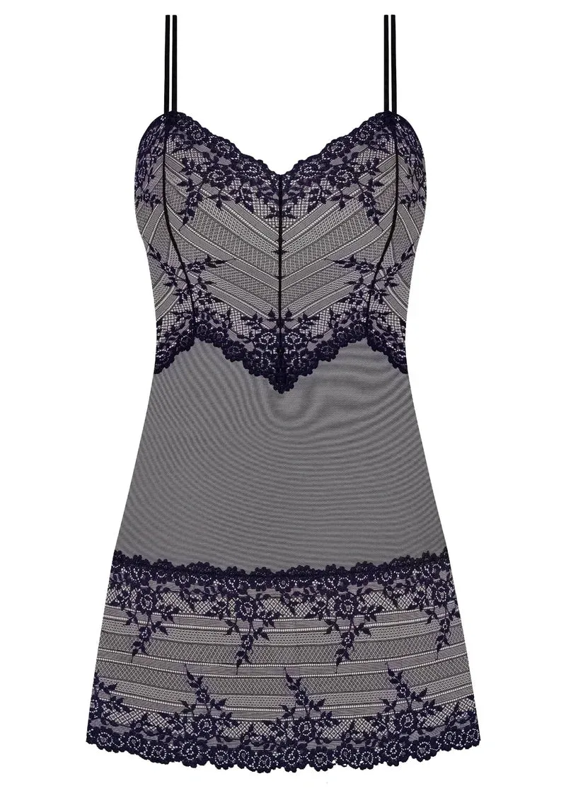 Wacoal - Embrace Lace Chemise Schwarz/Nachthimmel
