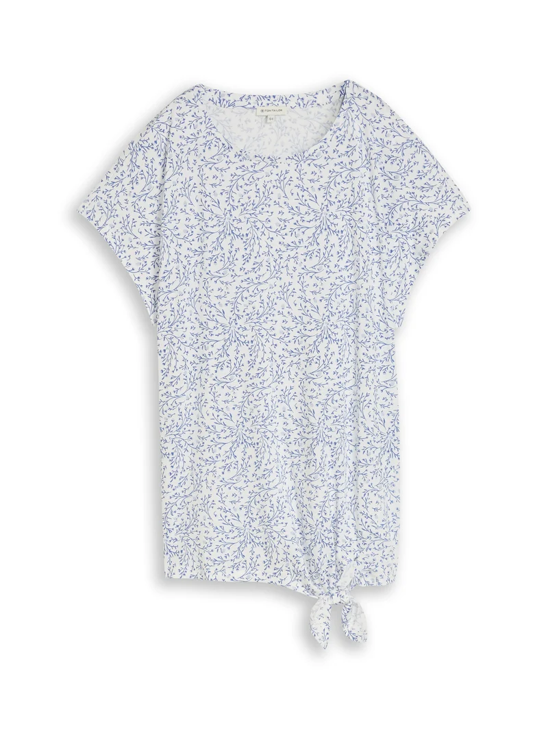 Plus Size - T-Shirt mit Knotendetail