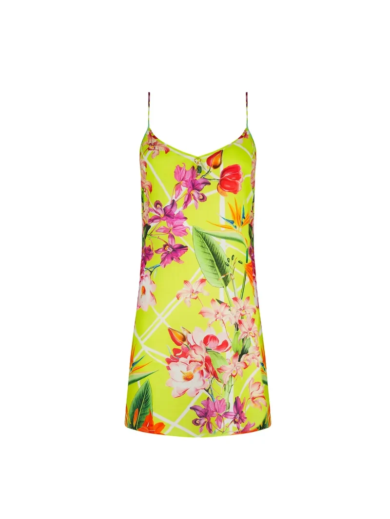 Lise Charmel Bademode - Fleurs Splendeur Kleid mit dünnen Trägern, Farbe: Splendeur Lime