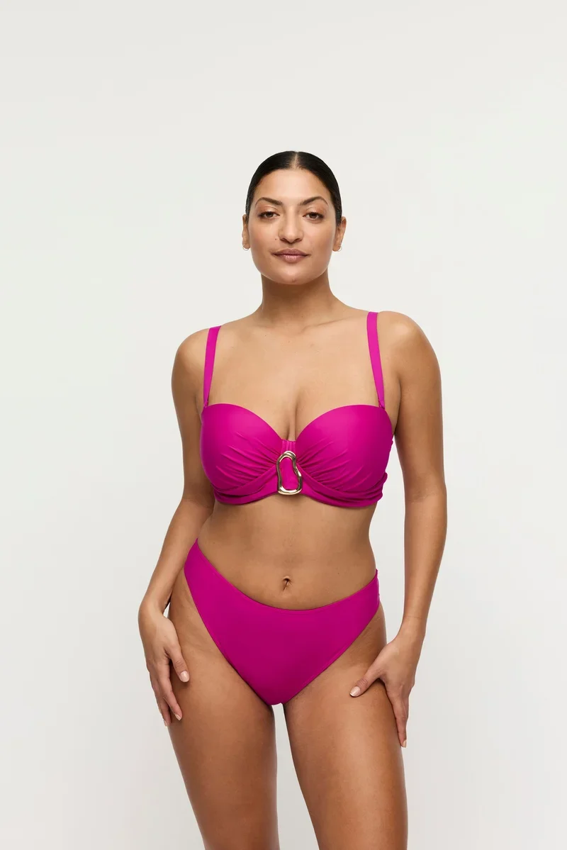 PrimaDonna Swimwear - Uvita Gepolstertes trägerloses Bikini-Oberteil Tiefmagenta