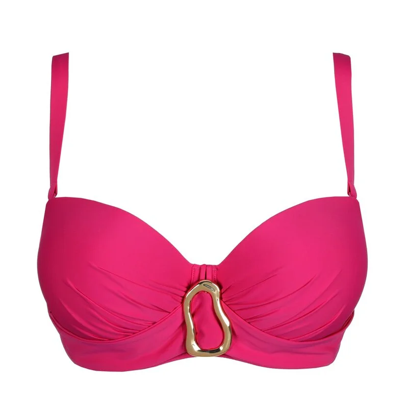 PrimaDonna Swimwear - Uvita Gepolstertes trägerloses Bikini-Oberteil Tiefmagenta