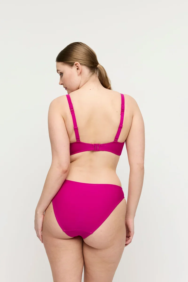 PrimaDonna Swimwear - Uvita Gepolstertes Bikini-Oberteil mit tiefem Ausschnitt, Dunkelmagenta