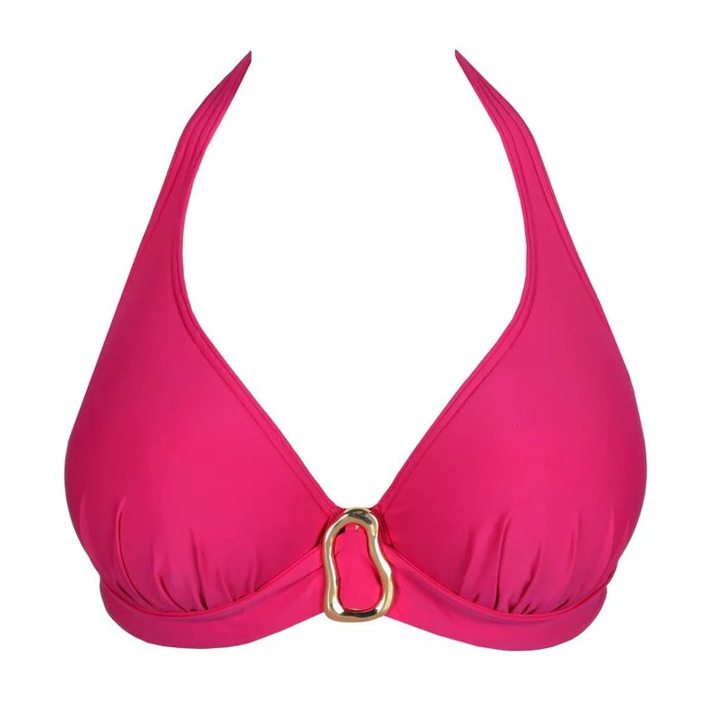 PrimaDonna Swimwear - Uvita Gepolstertes Bikini-Oberteil mit tiefem Ausschnitt, Dunkelmagenta