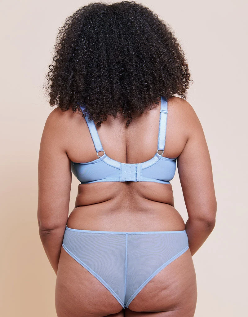 Curvy Kate Lightstyle Scallop Brazilian Light Blue/Silver