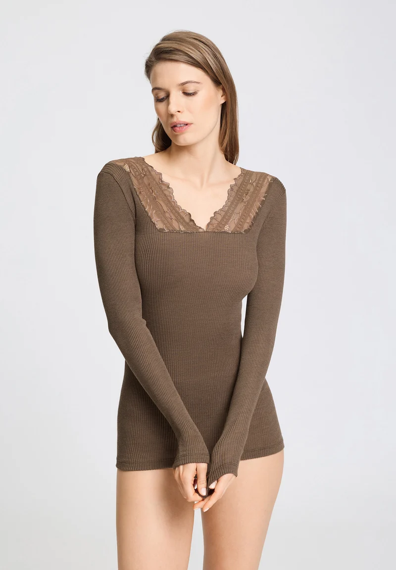 Marcia L/SLV Shirt | natural teak 070757-072768