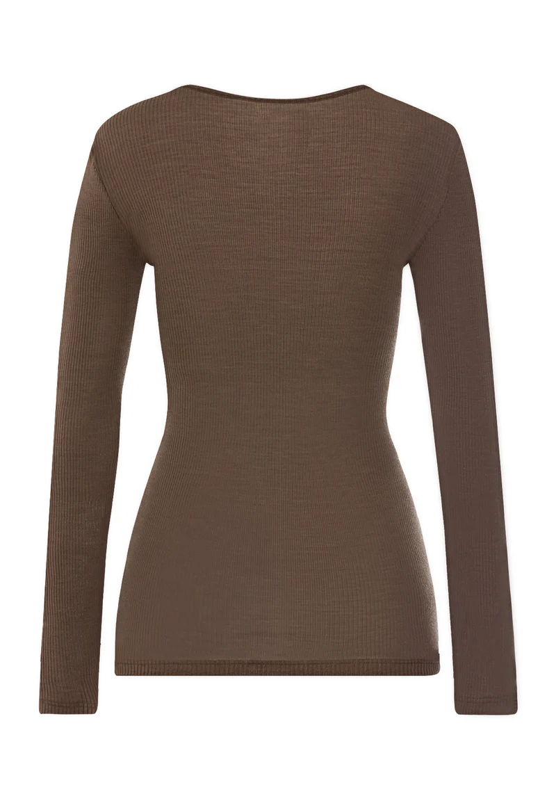 Marcia L/SLV Shirt | natural teak 070757-072768