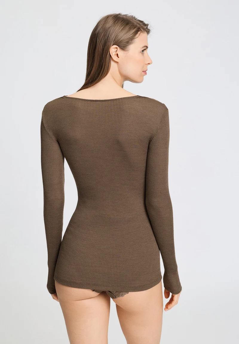 Marcia L/SLV Shirt | natural teak 070757-072768