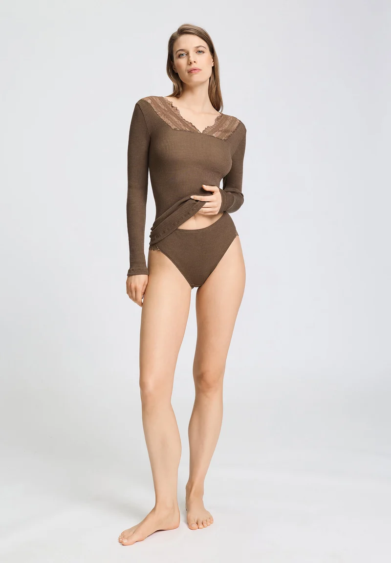 Marcia L/SLV Shirt | natural teak 070757-072768