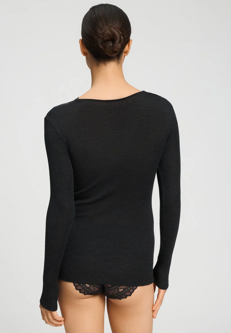 Marcia L/SLV Shirt | phantom 070757-070924