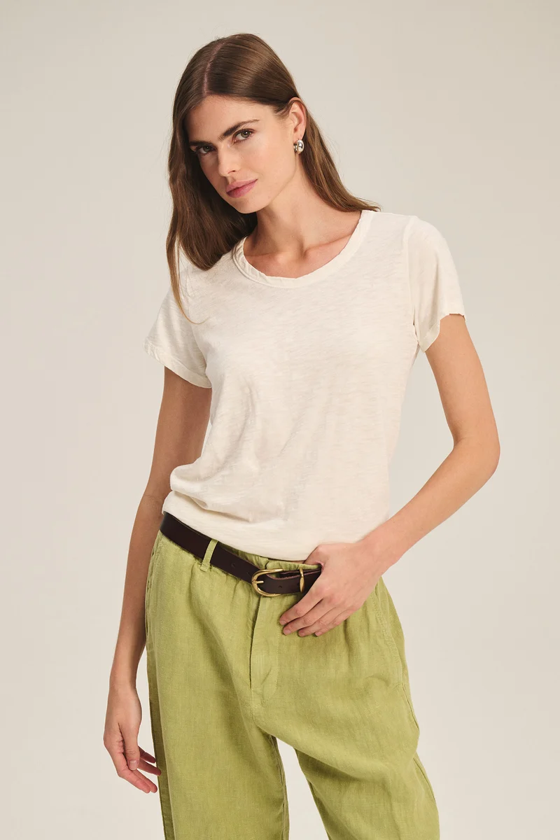 Tilly Round Neck Tee Coconut