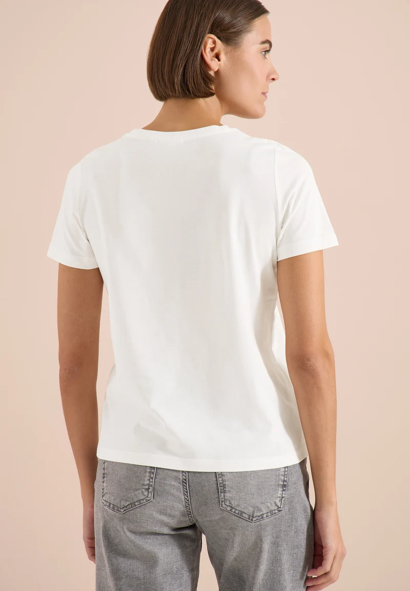 T-Shirt mit Rundhals und Frontprint