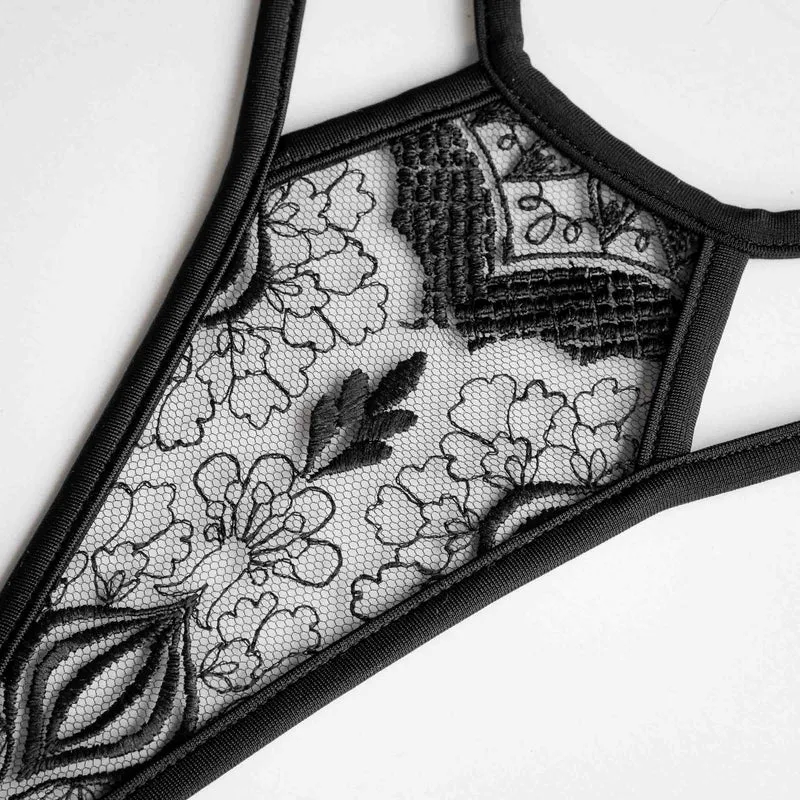 Sunset Strip - Diamond G-String - Schwarz