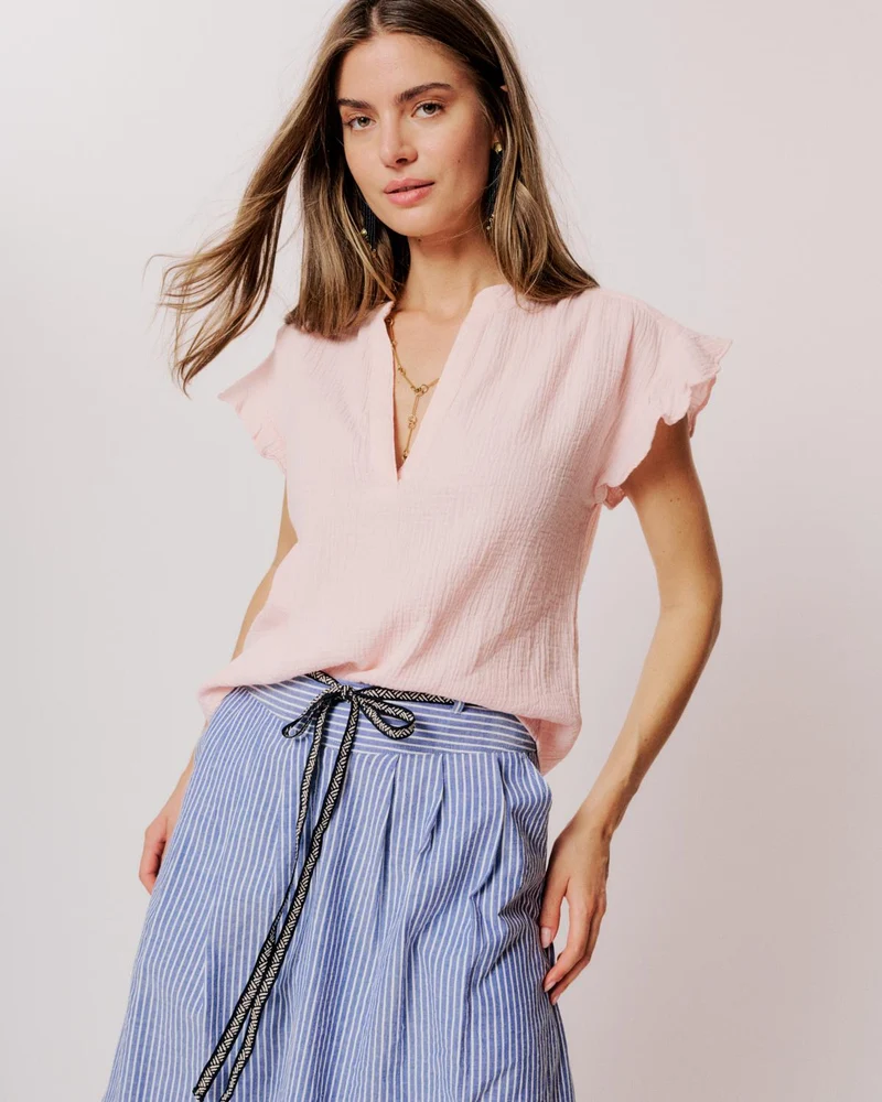 Andrianna Blouse Veiled Pink