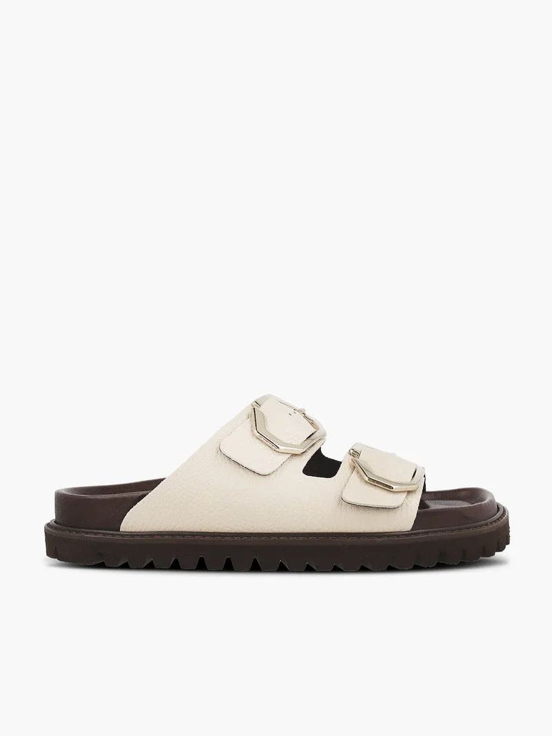 Galia Embossed Sandal Chalk