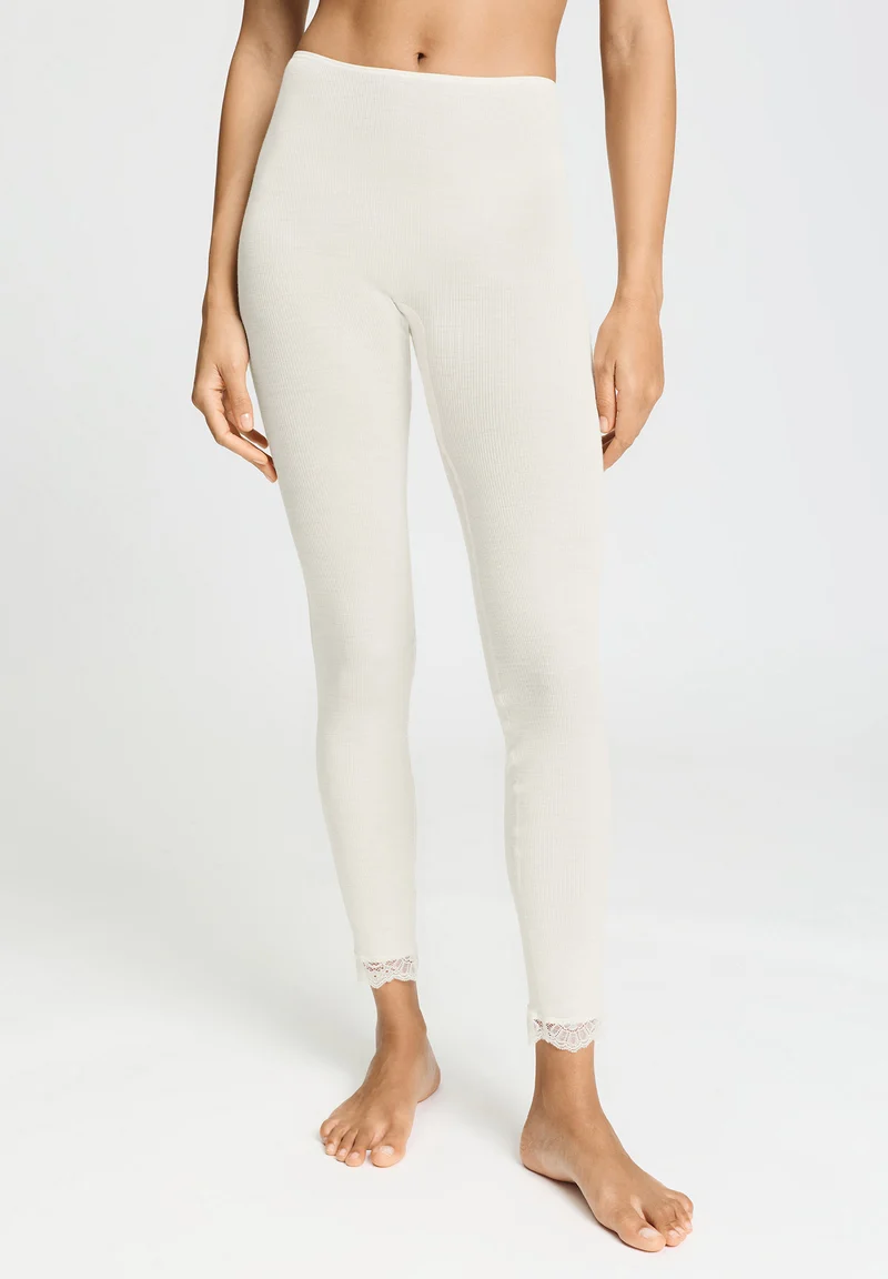 Woolen Lace Leggings | misty white 070771-072123