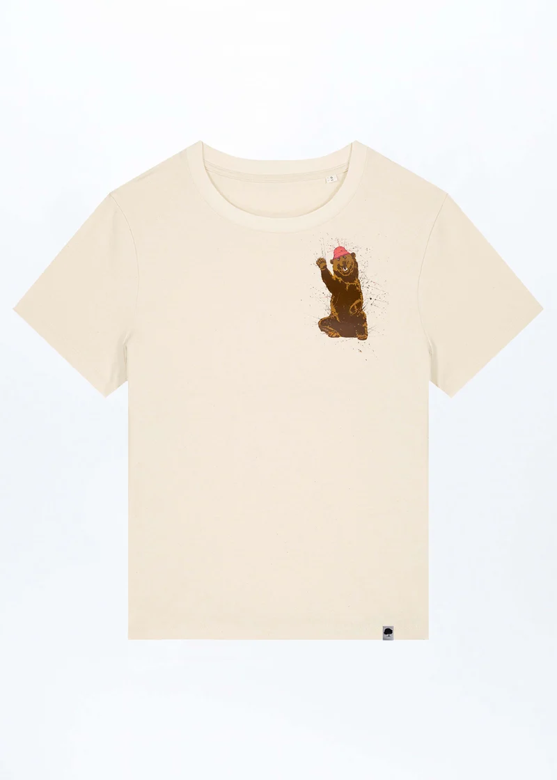 Happy Bär Damen T-Shirt aus Bio Baumwolle