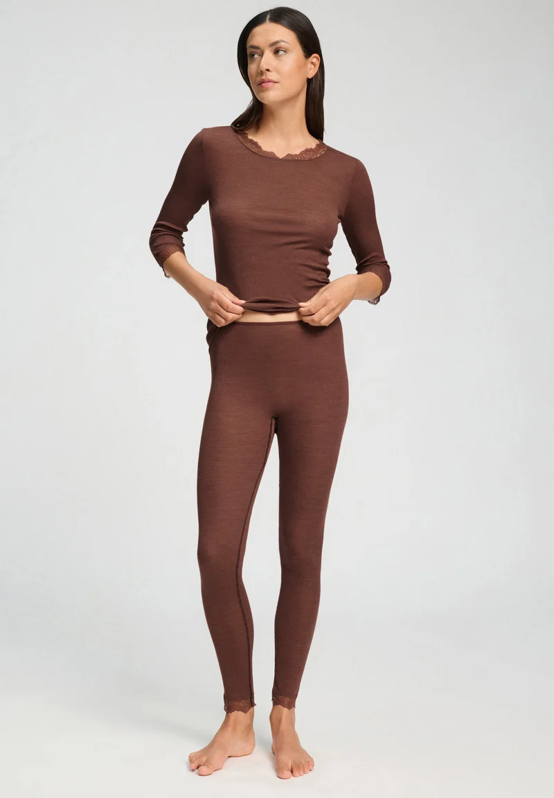 Woolen Lace Leggings | cinnamon 070771-072790