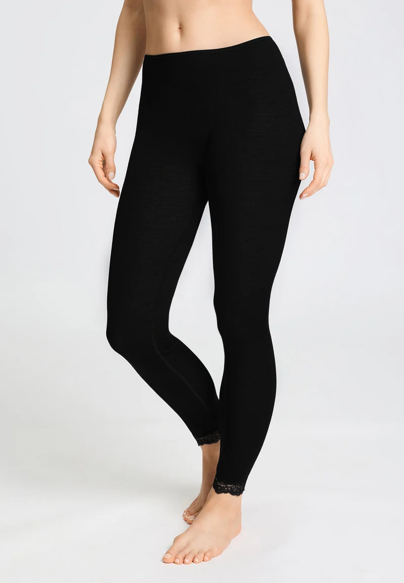 Woolen Lace Leggings | black 070771-070019