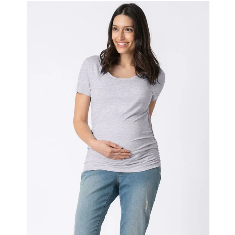 Seraphine 2er-Pack Vente-T-Shirts aus Bambus - Julianne - Marineblau/Grau