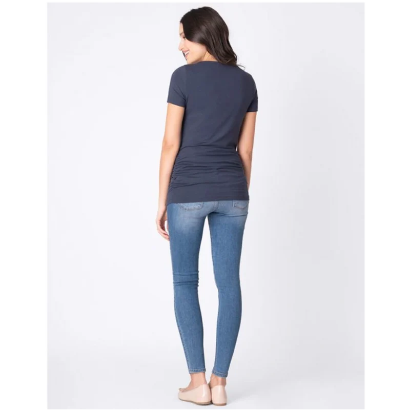 Seraphine 2er-Pack Vente-T-Shirts aus Bambus - Julianne - Marineblau/Grau