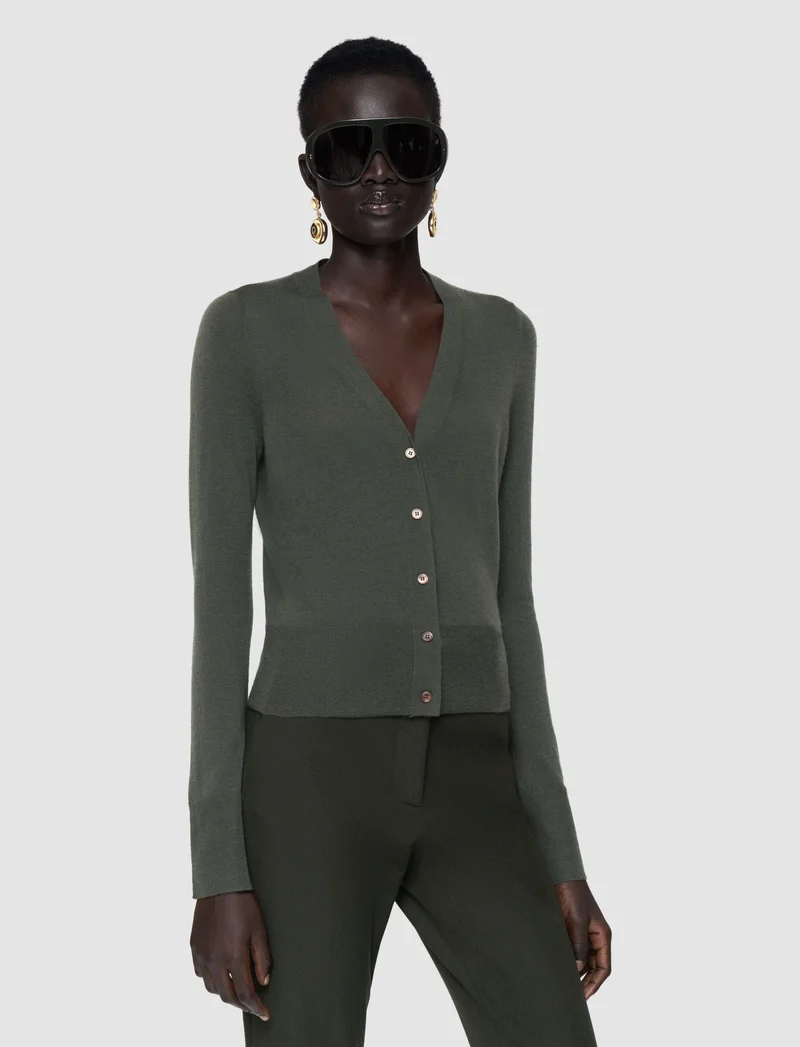Cashair Cardigan Palm Leaf