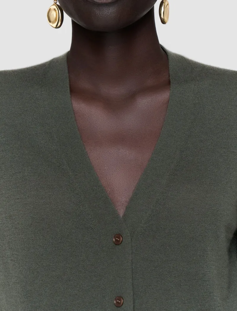 Cashair Cardigan Palm Leaf